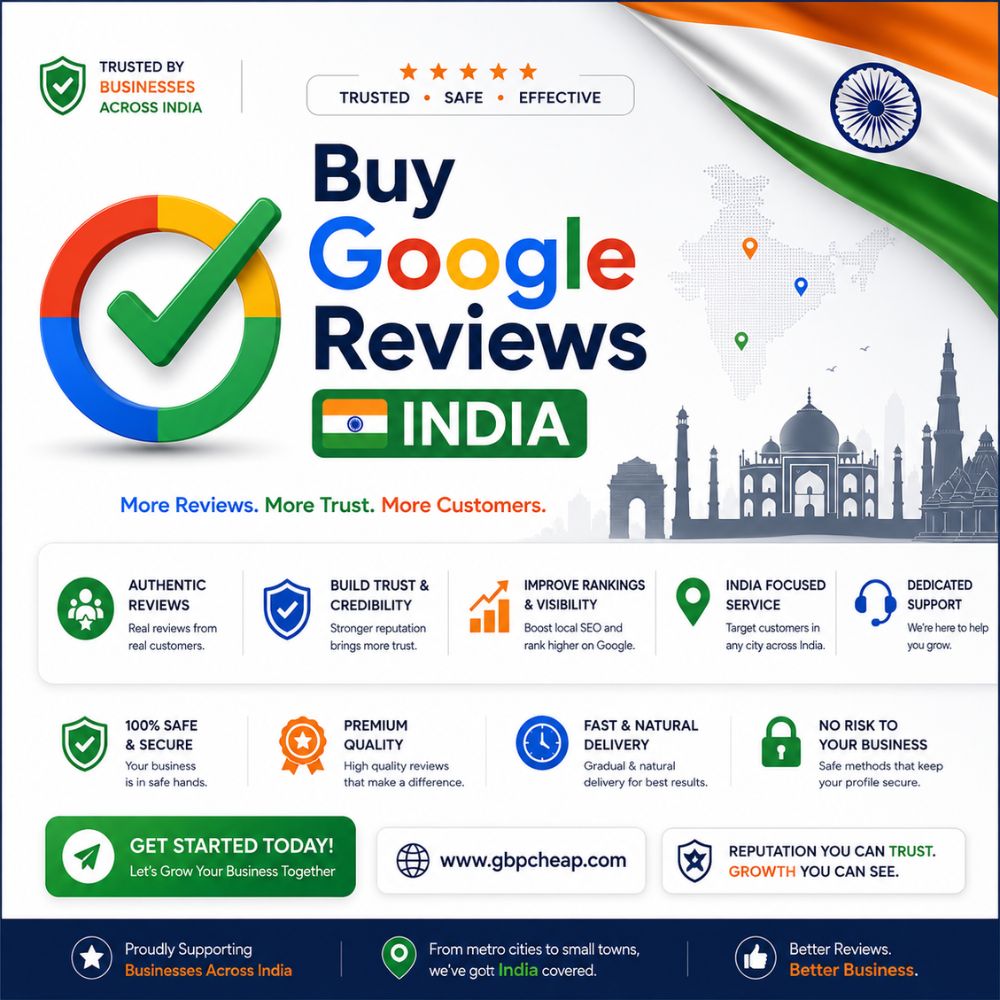 Buy Google Reviews India 1 Buy Google Reviews India to boost business rankings and local search visibility.