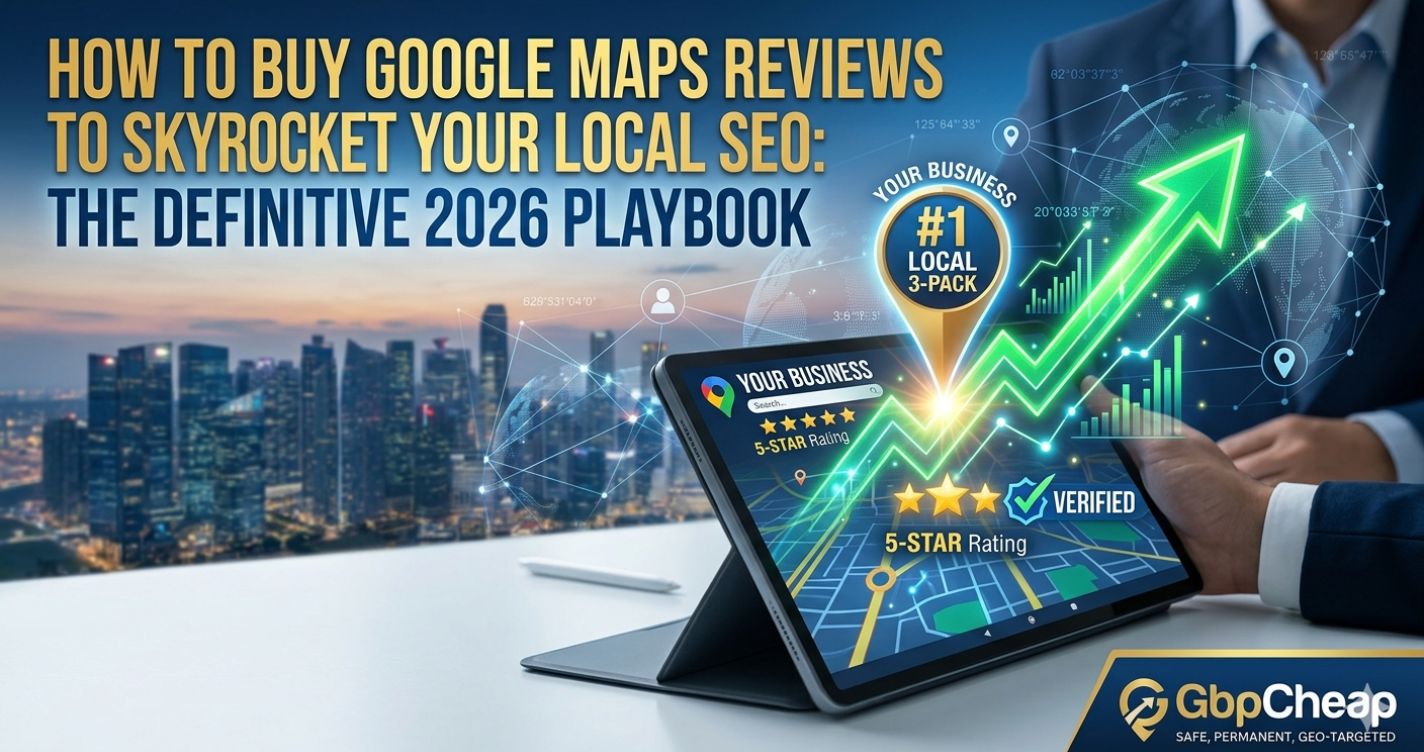 How to Buy Google Maps Reviews to Skyrocket Your Local SEO: The Definitive 2026 Playbook 2 How to buy Google Maps reviews to skyrocket your local SEO playbook featuring GbpCheap verified 5-star ratings and top #1 Local 3-Pack rankings.