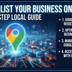 How to list business on google step by step guide showing Google business registration and local SEO ranking with GbpCheap